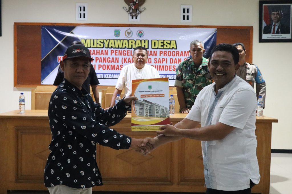 Pemerintah Desa Karangjati Gelar Musdes Khusus Penyerahan Pengelolaan Kandang dan Ternak Sapi kepada BUMDes